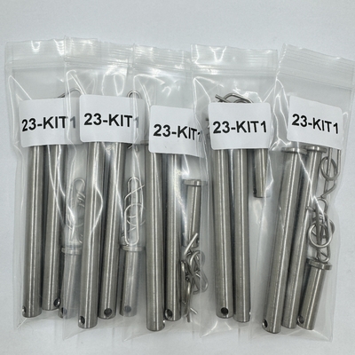 Industrial Grade Titanium Jacobs Ladder Pin Kit met Clip Natural Finish DIN Standard Gr5 3/8 x3.71 en 1/2x1.3