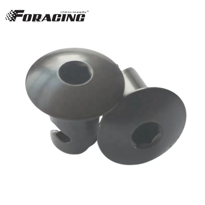 Universele 7/16&quot; Aluminium Dzus Knop Dome Allen Hoofd Kwartier Draai bevestigingen.500 Zwart Snel en gemakkelijk vervangen/herstellen
