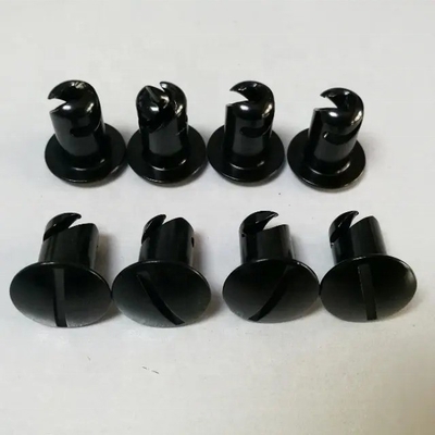 Vervang/repareer Doel 7/16&quot; Aluminium Dzus Knop Dome Hoofd.500 Zwarte kwart draai bevestigingen voor universele installatie