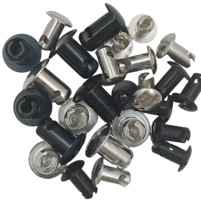 Universele 7/16&quot; Aluminium Dzus Stud Dome Head.500 Black Quarter Turn Fasteners De beste keuze voor Sprint Car Customization