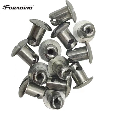 Universal Dzus Dome hoofdknoppen zilver 7/16 &quot;x.500&quot; Steel Sprint Car Maxim met materiaal Universal