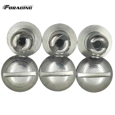 Universal Dzus Dome hoofdknoppen zilver 7/16 &quot;x.500&quot; Steel Sprint Car Maxim met materiaal Universal