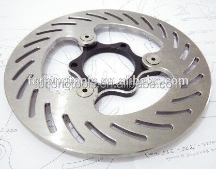250 mm achterremrotor schijf voor KX 125 250 KX F 250 KLX R 450 Motorfiets onderdelen vervanging Titanium materiaal en duurzaam