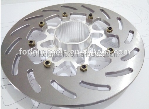 250 mm achterremrotor schijf voor KX 125 250 KX F 250 KLX R 450 Motorfiets onderdelen vervanging Titanium materiaal en duurzaam