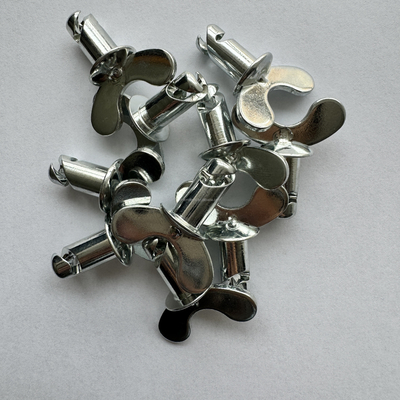 Stalen Dzus Dome Vlinderkopknoppen Zilver 5/16 &quot;x.500&quot; voor Sprint Car Grip en Performance