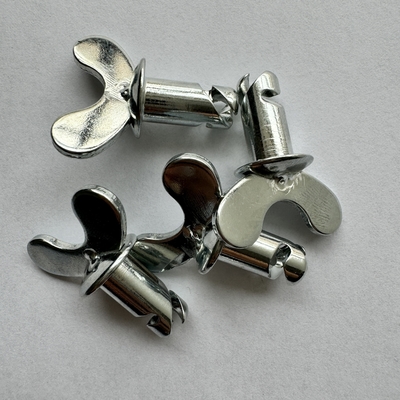 Vervanging/Reparatie Doel OEM aanvaard Dzus Dome Butterfly hoofdknoppen met handvat Zilver 7/16 &quot;x.500&quot; Steel Sprint Car