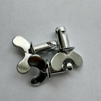 Vervanging/Reparatie Doel OEM aanvaard Dzus Dome Butterfly hoofdknoppen met handvat Zilver 7/16 &quot;x.500&quot; Steel Sprint Car