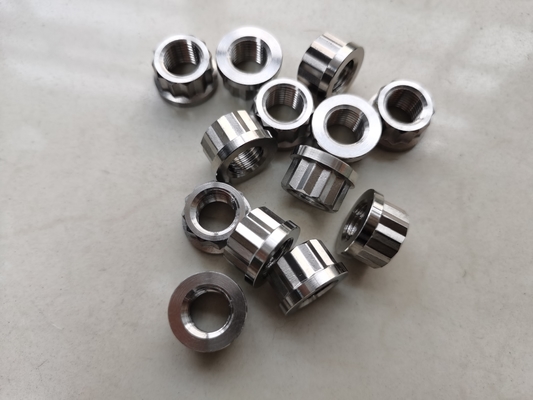Universele zilver 1/2&quot; -20 12 PT Flange Nuts Titanium Heavy-Duty toepassingen gemakkelijker gemaakt met zilveren noten