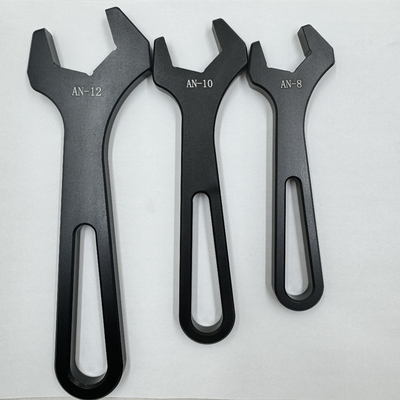Universale autobevestiging 6PCS AN Spanner Set voor AN4-AN16 Fittings Racing CNC-onderdelen in zwart aluminium