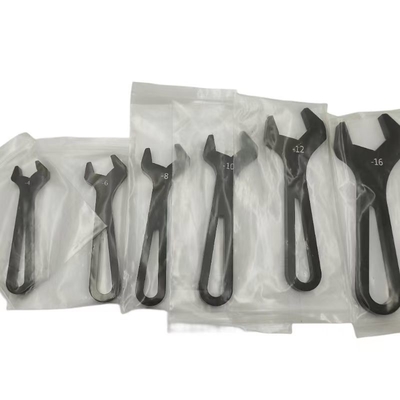 Universale autobevestiging 6PCS AN Spanner Set voor AN4-AN16 Fittings Racing CNC-onderdelen in zwart aluminium