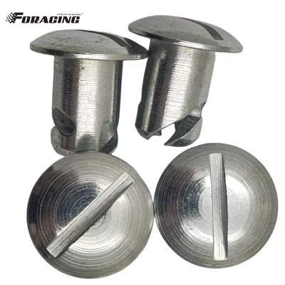 Vervanging/Reparatie Doel Zilveren staal kwart draai Dzus Dome hoofdknoppen voor Sprint Car Maxim 7/16 &quot;x.600&quot; Universal Fitment