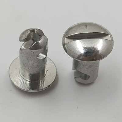 Zilveren aluminium 5/16&quot;.500&quot; 1/4 Quick Turn Dzus Small Head Sprint Car Lichtgewicht