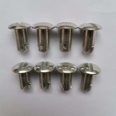 Zilveren aluminium 5/16&quot;.500&quot; 1/4 Quick Turn Dzus Small Head Sprint Car Lichtgewicht
