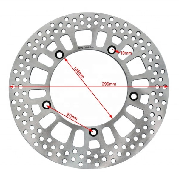 Roestvrij staal 296mm Ronde voorremsplaat rotor voor HONDA STEED 400 600 VT C SCHADOW 600 Perfecte pasvorm en prestaties
