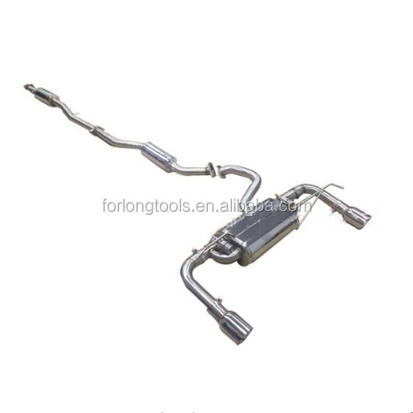 Universal Fitment Glanzend Roestvrij Staal Gemotiveerde Uitlaatpijp voor Mitsubishi Lancer en Valve Control