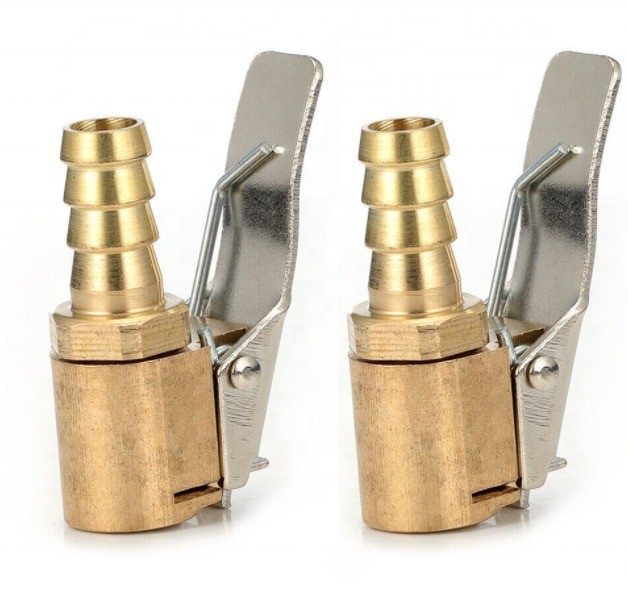 Voorraad 6MM 8MM Autoband Wielband Air Chuck Inflator Pump Valve Clip Connector voor universele voertuigen Klaar om te verzenden