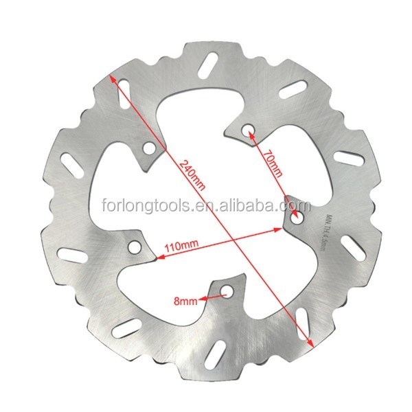 240 mm roestvrij staal motorfiets schijfrem voor BMW G 650 X Moto 650 Vaste en stevige Montage gat 5 Dikte 4,5 mm