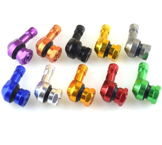 40 mm lengte universele auto-fitment motorfiets band klep met aluminium lichaam en langdurige messing kern