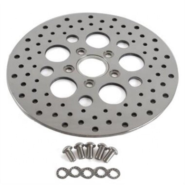 Vaste 5,0 mm dikte 11,8 inch 299 mm rooster voorremplaat van roestvrij staal voor Harley Davidson en duurzaam ontwerp