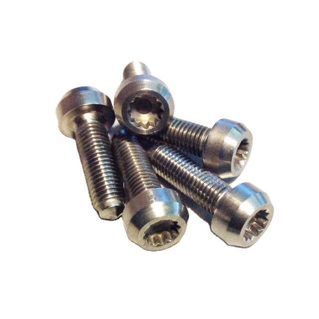 Gemakkelijk te installeren en duurzaam M7 * 24mm Titanium Split Rim Bolts voor BBS DIN Standard Natural Finish