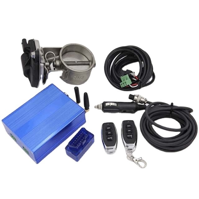 Elektrische en afstandsbediening 2.36&quot; Universal Electric Exhaust Cutout Control Valve Kit voor verbeterde uitlaatstroom