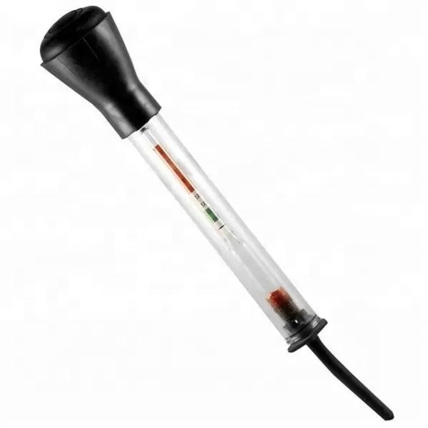 Zwart en rood 330mm/13&quot; Glasrubberbuislengte Autobatterij Hydrometer voor snelle detectie van zuurwater elektrolyt