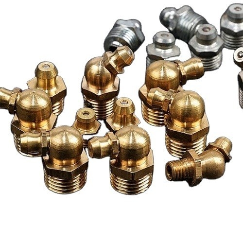 Universale auto-installatie rechte messing Hydraulisch vet Nippel M6 M8 M10 voor zware aandrijving Graafmachine Truck OE NO. Standard