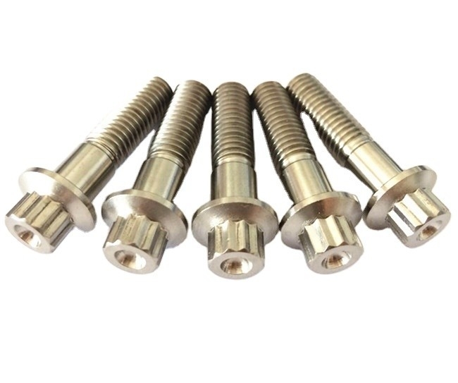 Universele Jaar 2021 M8X32mm Kleurrijk Titanium 12 Punts Flanged Head Bolts voor superieure prestaties