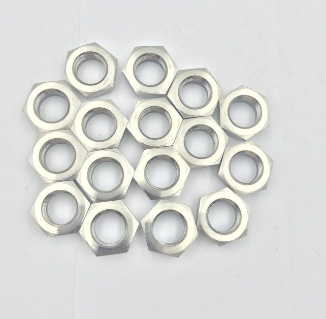 DIN Standard Natural Finish 1/2-20 Thin Nyloc Nut voor Sprint Car Racing in Titanium Gr5 en Duurzaamheid