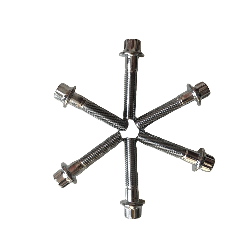 Sprint Car 12 PT BBS RS/RX Split Rim Bolts M7 x 32 Stalen Bolts binnen gechroomd voor ISO Standard