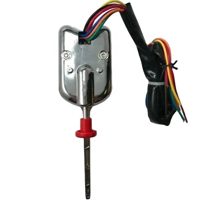 Universal Street Hot Rod Chrome Column Mount Black Turn Signal Switch met gevaarknop Doel van vervanging/reparatie