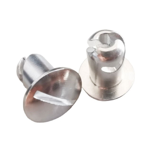 Universal Duurzaam zilver aluminium 5/16&quot;.500&quot; 1/4 Quick Turn Dzus Dome Head Sprint Car voor op maat gemaakte OE NO.