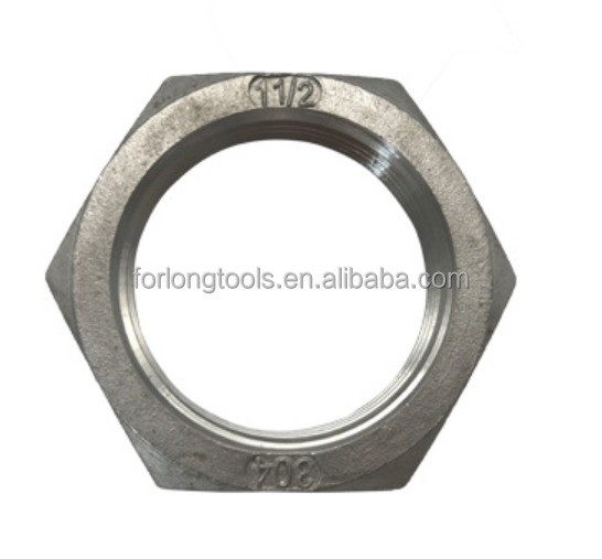 7/16-20 Hex Jam Nut Thin Nut Roestvrij staal Hexagon Natural Finish voor een breed scala aan toepassingen