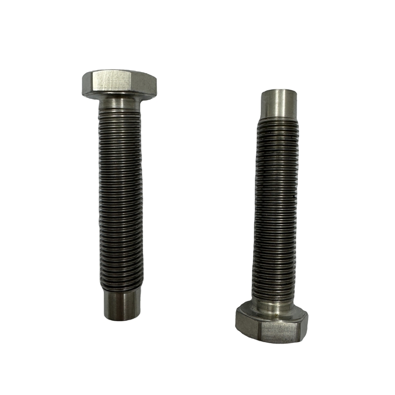 Sprint Titanium Torsion Stop 3/8&quot;-24 Bullet Nose Micro Adjust Bolt met natuurlijke afwerking