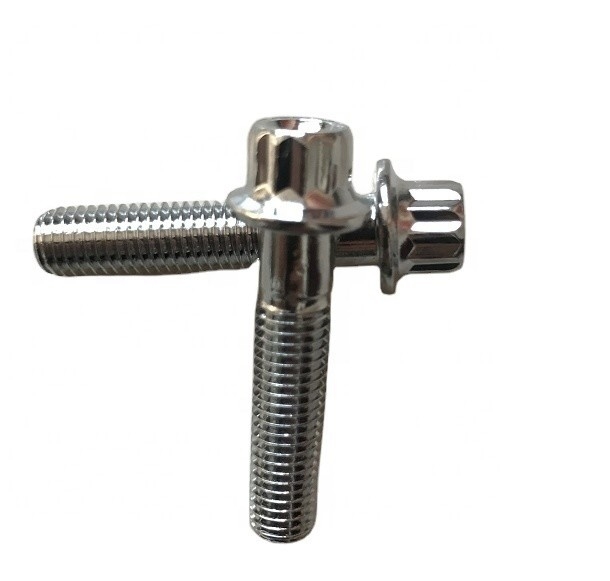 12 PT BBS RS/RX Split Rim Bolts M7 x 32 Steel Chrome-geplatte voor DIN Standard Performance Langdurige prestaties