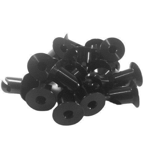 Universal Year Standard OE NO. 7/16&quot; Aluminium Dzus Button Flush Allen Hoofd Quarter Turn Fasteners.500 Zwart Vinnige en veilige installatie