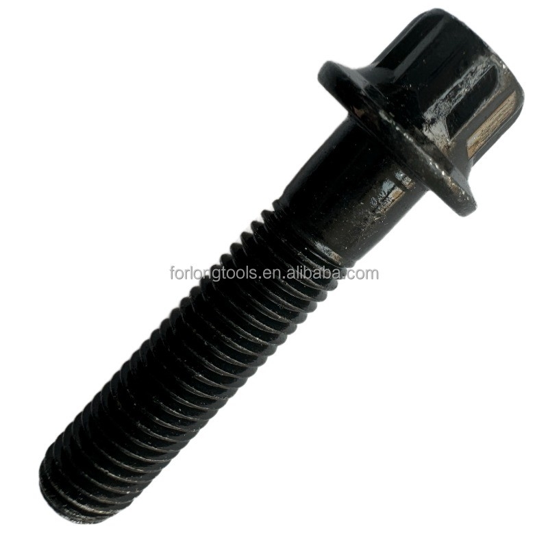 Standaard OE NO. Titanium Gr5 12 PT RS/RX Split Rim Kits M7 x 32 Bolt and Nut Flange Bolt Zwart voor universele auto montage
