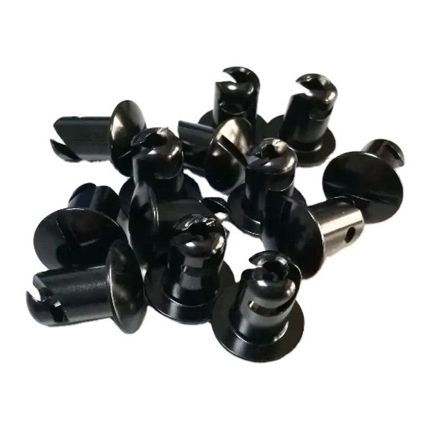 OE NO. Op maat gemaakte aluminium kwart draai Dzus Dome hoofdknoppen Zwart 5/16 &quot;x.550&quot; voor universele prestatieverhoging