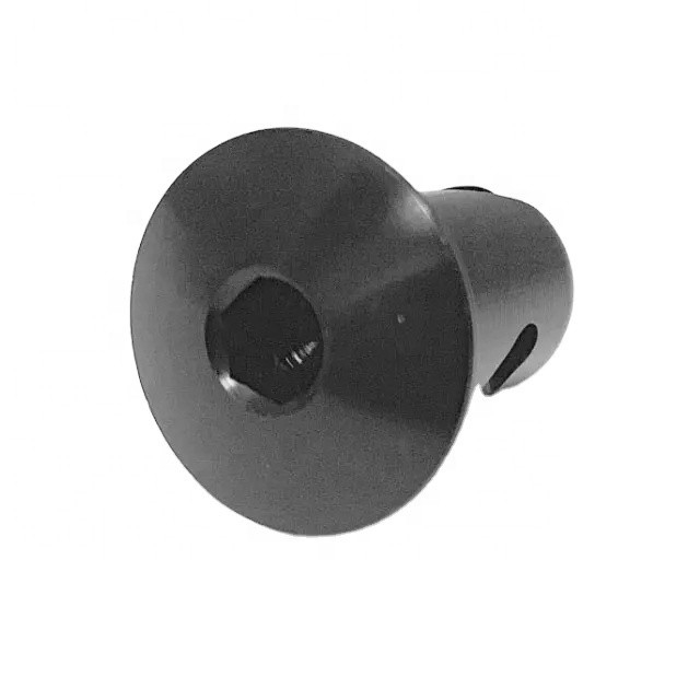 Universele 7/16&quot; Aluminium Dzus Knop Dome Allen Hoofd Kwartier Draai bevestigingen.500 Zwart Snel en gemakkelijk vervangen/herstellen