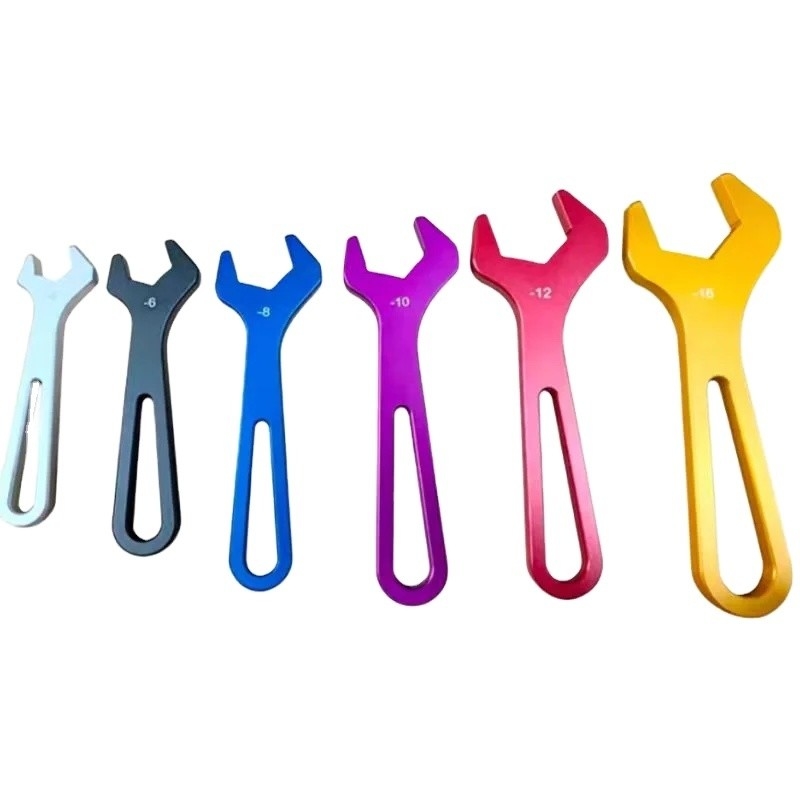 6-stuk AN Spanner Aluminium Billet Racing Tool Set voor Sprint Cars AN4-AN16 Universele Jaar en Prestaties